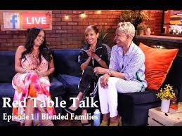 Red Table Talk Episode 1 Blended Families Jada Pinkett Smith Table Talk Jada Pinkett Smith Red Table