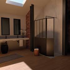 Paroi De Douche A L Italienne L 120 Cm Artelo Verre Transparent 5 Mm Noir Leroy Merlin Paroi De Douche Paroi De Douche Italienne Douche Italienne