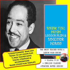 THANK YOU, MA'AM [LESSON PLANS and TEACHER NOTES]