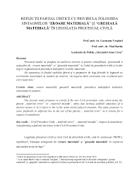 La pubblicazione del codice di procedura civile si eseguira' col trasmetterne un esemplare stampato a ciascuno del comuni del regno, per essere depositato nella sala comunale e. Police Academy Of Romania Departamentul De Drept Civil Academia Edu