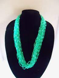 How To Make A Easy Trellis Ladder Yarn Necklace Diy Easy Ladder Yarn Crochet Necklace Diy Yarn Necklace Knitted Necklace