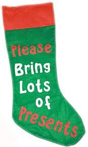 Extra large xl giant huge. Large Christmas Stocking Please Bring Lots Of Presents Bargain Wholesalers