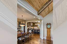 Ceiling Transition From Flat To Vaulted Acm Design Architecture Interiors Cabin Interior Design Modern Mountain Home Interior Architecture