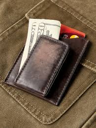 A money clip may seem like a simple item, but simplicity carries its own brand of elegance. Mens Leather Wallet With Magnetic Money Clip