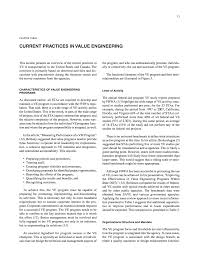 Chapter Three Current Practices In Value Engineering