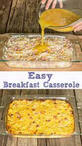 In a large bowl, whisk together eggs and milk. Easy Breakfast Casserole The Wholesome Dish