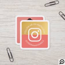 Maybe you would like to learn more about one of these? Modern Social Media Instagram Follow Me Photo Square Business Card Moodthology Papery