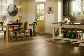 Armstrong Pryzm Artisan Floorboard Light Brown Hybrid Floor W Rigid Core 6mm X 6 X 48 Laminate Flooring In Kitchen Laminate Flooring Best Laminate
