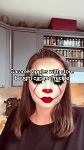 Caramel apple recipe made with store bought caramels. These are really good  and really fast to make as long as you have a couple people to unwrap the  caramels. #BrokeAssMomma #bamomma ...