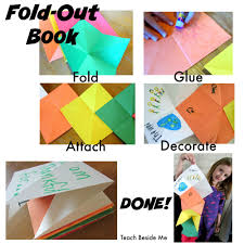 Fold Out Book Project Book Projects Homemade Books Fun Activities For Kids