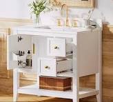 Amazon.com: IRONCK Bathroom Vanity with Sink, 30" Bathroom Cabinet with 2  Drawers, Modern Free Standing Storage Cabinet with Marble Top, Easy ...