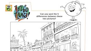 Maybe you would like to learn more about one of these? Spot Five Differences Activity Kids Coloring Pbs Kids For Parents