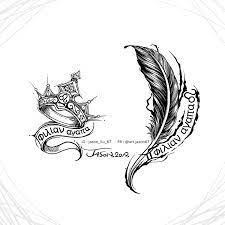 They can be made to look like the masculine as well as feminine versions depending on the gender of the person getting the. Artstation Tattoo Design Feather Crown Leo X Gemini Jason Liu