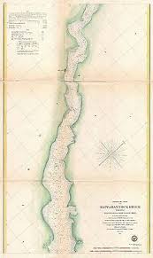 1857 Coastal Survey Map Nautical Chart The Rappahannock