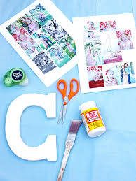 How To Make A Photo Collage On A Big Letter How Tos Diy