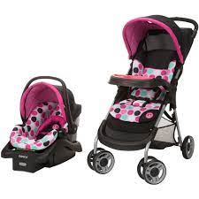 Disney Baby Lift Stroll Plus Travel System Minnie Dotty Walmart Com