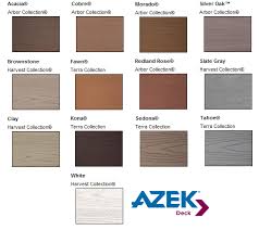 It is pvc decking board. Azek Composite Deck Colors Building Materials Supplies