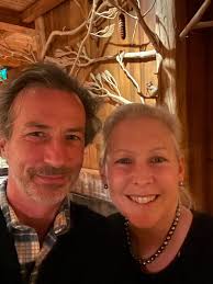 Having a lovely dinner with Jonathan...