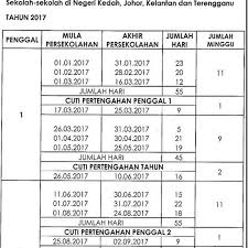 Program cuti sekolah mac 2017 di tadika tadika iman taska iman facebook. Info Takwim Jadual Waktu Sekolah Cuti Sekolah Kalender 2017 Emajalah2u