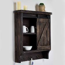 Kitchen cabinets online in stock and ready to ship at wholesale prices. Dark Wood Barn Door Wall Cabinet With Hooks Kirklands