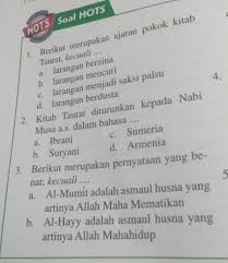 Maksud dari kata taurat itu kemudian lebih meluas. Tolong Tolong Tolongklu Bisa Di Jawab Yaa Brainly Co Id