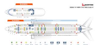 Seat Map Boeing 747 400 Qantas Airways Best Seats In The Plane