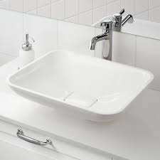 Borsten Aufsatzwaschbecken Weiss Hochglanz 50x40 Cm Ikea Deutschland Aufsatzwaschbecken Ikea Waschbecken Hochglanz