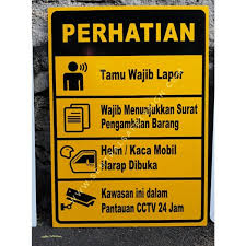 We did not find results for: Jual Rambu Tamu Wajib Lapor Di Lapak Sentral Safety Sign Bukalapak