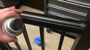 Apply spray paint color of choice in multiple layers. Joe S Tips Tricks Railing Touch Ups Youtube