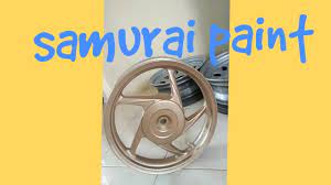 How to paint motor beat wheels using pilox. Cat Velg Motor Warna Gold Samurai H2020 Youtube