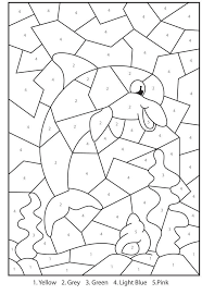 Free Printable Dolphin Colour By Numbers Activity For Kids Color By Number Printable Dolphin Coloring Pages Coloring Pages