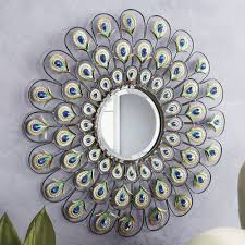 Peacock Mirror From Seventh Avenue Dekorasyon Avizeler Ve Aynalar