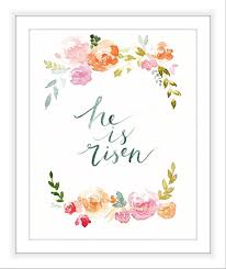  Inspirational Scripture Art Print Watercolour Painting He Is Risen Print Easter Gifts Quote Prints Quote Wall Art Easter Decorations Scripture Art Print Wall Art Quotes Scripture Art