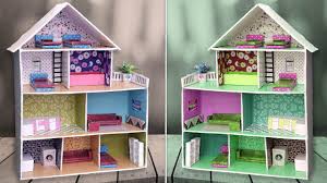 (i even resold two extra barbie kitchens that came in a lot to pay for some of the things i bought.) i didn't need to buy wood for the house itself. Diy Miniature Doll House Making Youtube