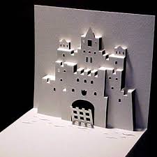 I had seen a castle book in the sept. How To Make A Kirigami Ancient Castle Pop Up Card Halloween Pop Up Cards Pop Up Cards Paper Crafts