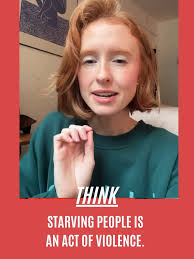 Starving people is an act of violence. Trump continues to enable acts ...