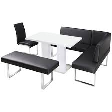 This spacious bench seats two to three guests comfortably and its sophisticated look blends nicely with even the most formal arrangement. Corner Dining Table With Bench And Chairs Novocom Top