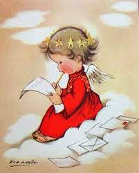 Eva Harta Vintage Christmas Greeting Cards Vintage Christmas Christmas Angels
