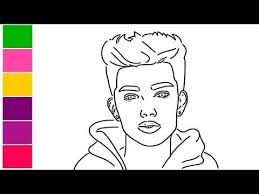 How To Draw James Charles For Beginners Celebrity Drawings Cool Drawings Drawings