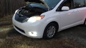 Low beam headlight bulb for a toyota sienna. 2010 2018 Toyota Sienna Headlights Fog Lights Led Conversion Back Up Youtube