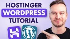 Hostinger Wordpress Tutorial 2024 - Step by Step - YouTube