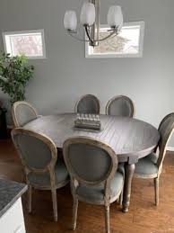 Charcoal Linen Paige Round Back Dining Chairs Set Of 2 World Market Dining Chairs Round Back Dining Chairs Round Dinning Room Table