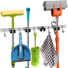 Shop kohl's® online for the best brands at great prices. Amazon Com Mop And Broom Holder Wall Mount Heavy Duty Metal Broom And Mop Holder Wall Mount Broom Organizer Wall Mount For Kitchen Closet Garage Garden Tool 4 Broom Hanger