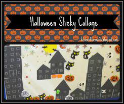 Kitchen Floor Crafts: Halloween Sticky Collage