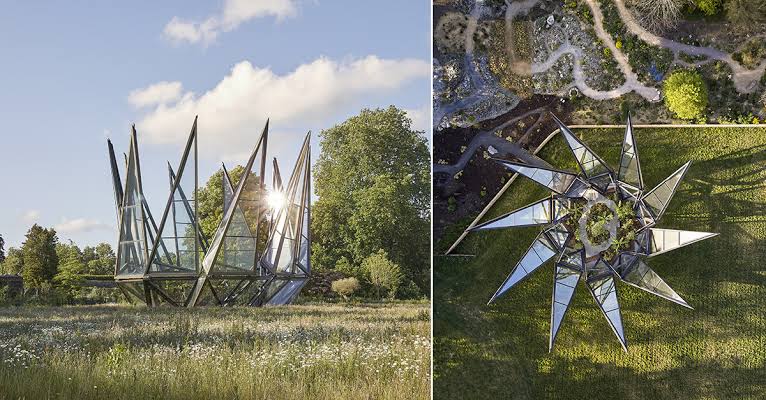 heatherwick studio's kinetic glᴀsshouse unfolds like a flower