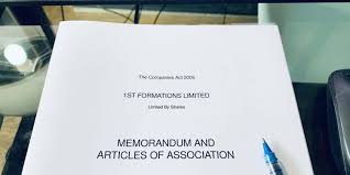 In simple words, the moa is the foundation on which the company is built. Company Memorandum And Articles Of Association 1st Formations