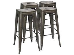 Popfurniture bietet designer esszimmerstühle in vielen farben an. Furmax Metal Dining Chairs Indoor Outdoor Patio Chicken 18 Inch Seat Height Trattoria Chic Bistro Cafe Side Stackable Set Of 4 Gun Newegg Com