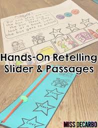 Retelling Slider Hands On And Visual Perfect For Small Groups Kindergarten Special Education Retelling Activities Kindergarten Reading