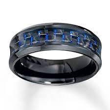 Wedding Band Stainless Steel 8mm Kay In 2022 Mens Wedding Bands Blue Mens Wedding Rings Rings For Men