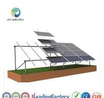 Hot Dipped Galvanized / Mg Zn Al Coated Steel Flat Ground Solar Mounts